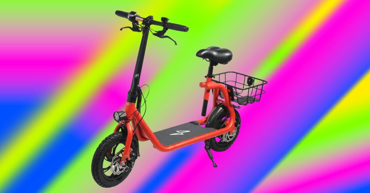 Patinete elétrico com banco 